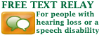 Free Text Relay for people with hearing loss or speech disabilities